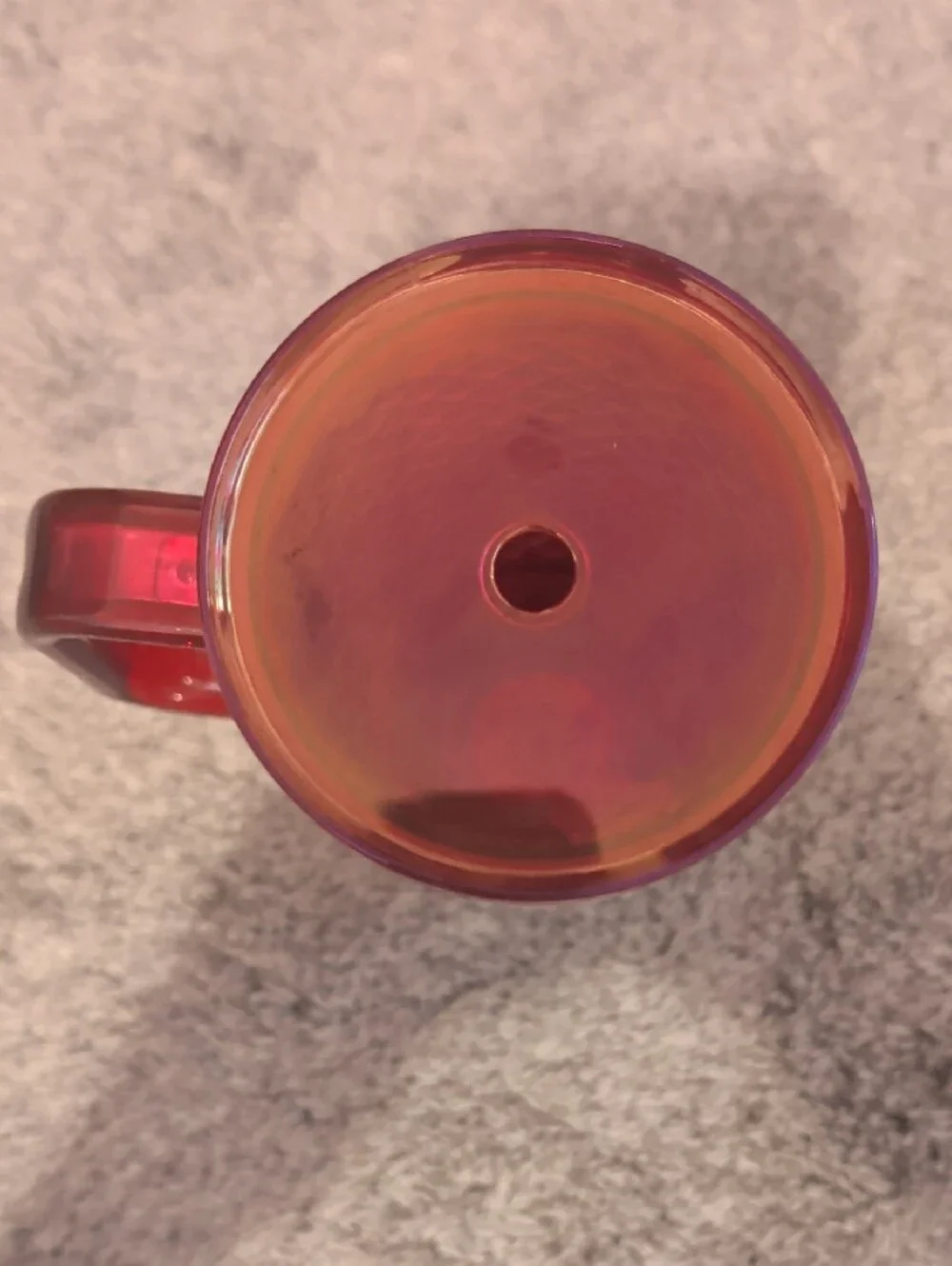 Mainstays Pink Iridescent Diamond-Texture Travel Mug with Handle